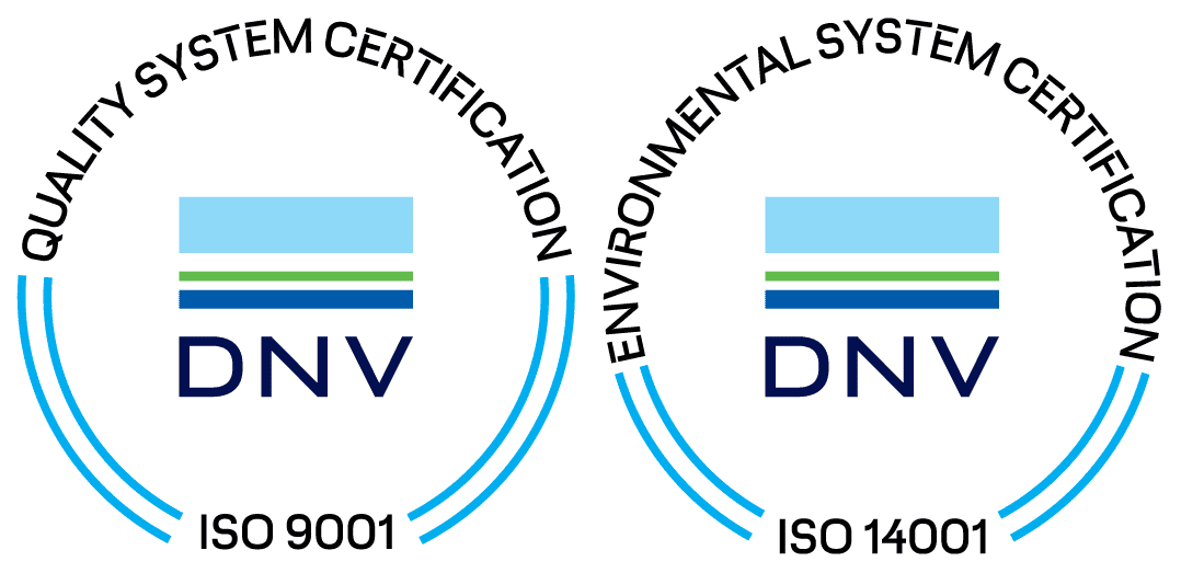 ISO 9001 ja ISO 14001 sertifikaatit