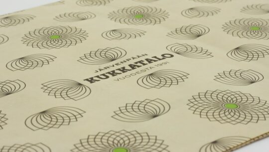 Kukkatalo branded flower paper