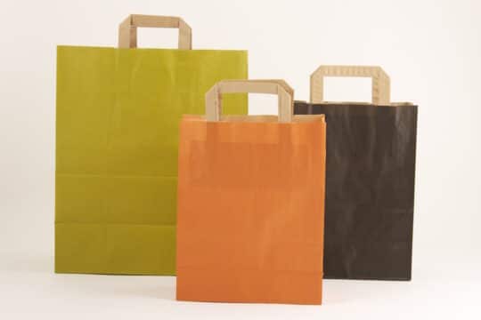 coloured paper bags